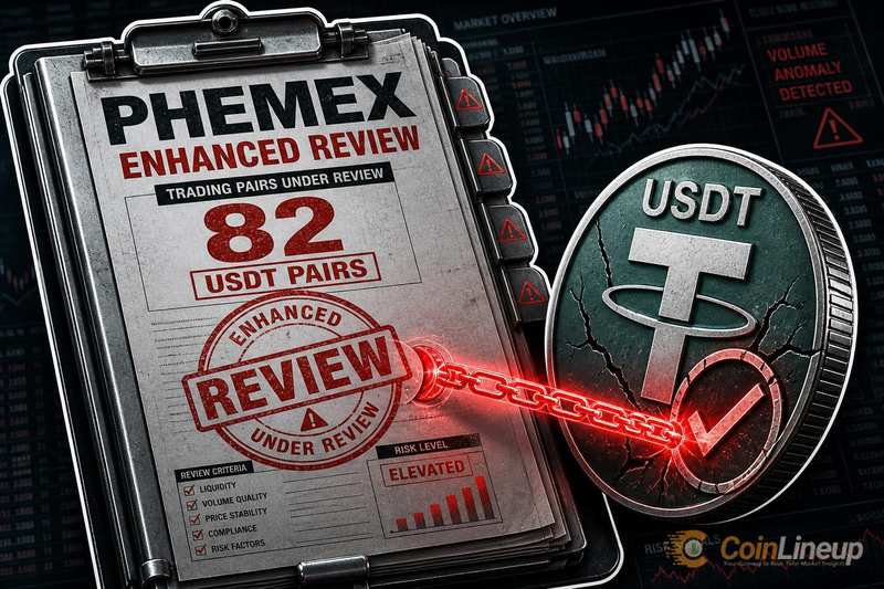Phemex 将 82 个 USDT 交易对置于加强审查之下配图
