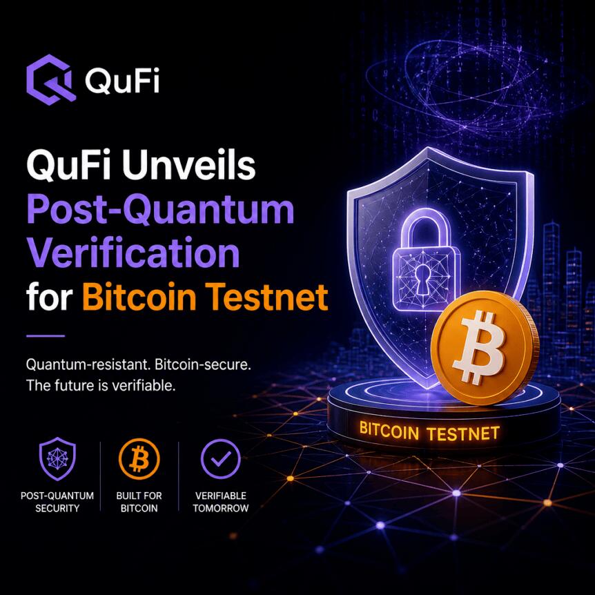 QuFi 为比特币测试网推出后量子验证配图