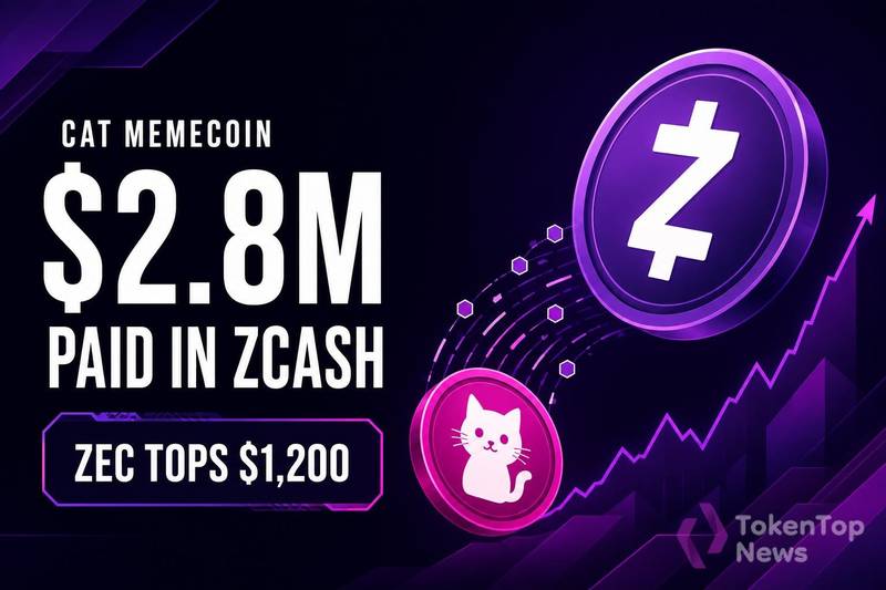 猫模因币向持有者支付 280 万美元 Zcash,ZEC 突破 1,200 美元配图