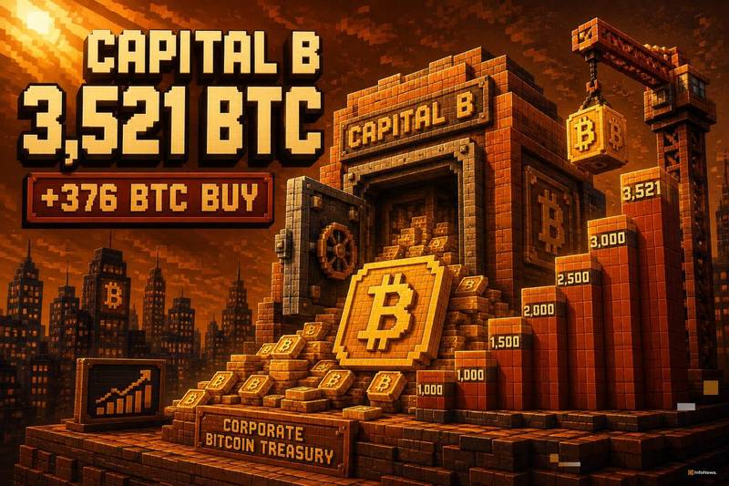 Capital B 比特币持仓在购入 376 BTC 后达到 3,521配图