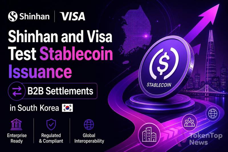 新韩银行与 Visa 在韩国测试稳定币发行及 B2B 结算配图