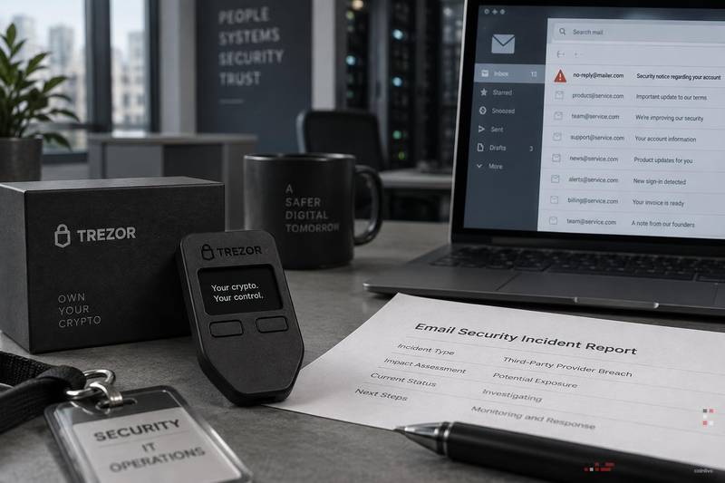 Trezor 报告电子邮件提供商安全漏洞配图