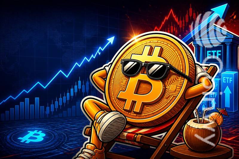 比特币在周涨幅 23% 后进入休整期,ETF 需求保持稳定配图