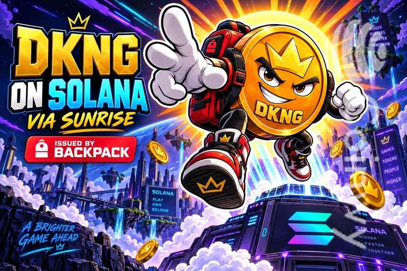 DKNG 通过 Sunrise 在 Solana 上上线,由 Backpack 发行配图