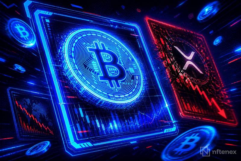 比特币跌破 79,000 美元，XRP 领涨跌幅，因押注美联储加息配图