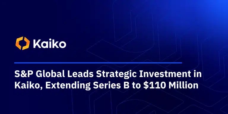 Kaiko 在 S&P Global 领投下将 B 轮融资扩大至 1.1 亿美元配图